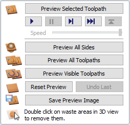 Preview Toolpaths speed control